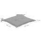 Preview: Gartenstuhl-Kissen 4 Stk. Grau 40x40x3 cm Oxford-Gewebe