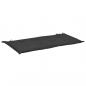 Preview: Gartenbank-Auflage Schwarz 120x50x3 cm Oxford-Gewebe