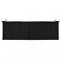 Preview: Gartenbank-Auflage Schwarz 150x50x3 cm Oxford-Gewebe