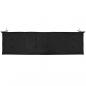 Preview: Gartenbank-Auflage Schwarz 180x50x3 cm Oxford-Gewebe