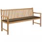 Preview: ARDEBO.de - Gartenbank-Auflage Taupe 180x50x3 cm Oxford-Gewebe