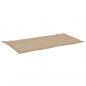 Preview: Gartenbank-Auflage Beige 100x50x3 cm Oxford-Gewebe