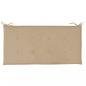 Preview: Gartenbank-Auflage Beige 100x50x3 cm Oxford-Gewebe