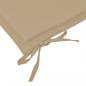 Preview: Gartenbank-Auflage Beige 100x50x3 cm Oxford-Gewebe