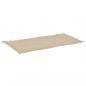 Preview: Gartenbank-Auflage Beige 120x50x3 cm Oxford-Gewebe