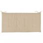 Preview: Gartenbank-Auflage Beige 120x50x3 cm Oxford-Gewebe