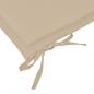 Preview: Gartenbank-Auflage Beige 120x50x3 cm Oxford-Gewebe