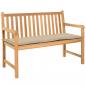 Preview: ARDEBO.de - Gartenbank-Auflage Beige 150x50x3 cm Oxford-Gewebe