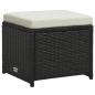 Preview: 6-tlg. Garten-Lounge-Set mit Auflagen Poly Rattan Braun