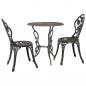 Preview: ARDEBO.de - 3-tlg. Bistro-Set Aluminiumguss