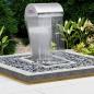 Preview: ARDEBO.de - Garten-Wasserfall Silbern 52,4x34,2x82 cm Edelstahl