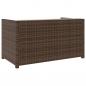 Preview: 5-tlg. Garten-Lounge-Set mit Auflagen Poly Rattan Braun