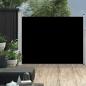 Preview: ARDEBO.de - Ausziehbare Seitenmarkise 140×500 cm Schwarz