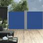 Preview: ARDEBO.de - Ausziehbare Seitenmarkise Blau 120 x 600 cm