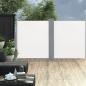 Preview: ARDEBO.de - Ausziehbare Seitenmarkise Doppelt 170 x 600 cm Creme