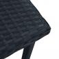 Preview: Garten-Beistelltisch Schwarz 40×40×40 cm Poly Rattan