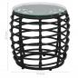 Preview: 3-tlg. Bistro-Set Poly Rattan Schwarz