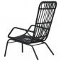 Preview: Gartenstuhl Poly Rattan Schwarz