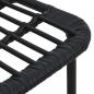 Preview: Gartenstühle 2 Stk. Poly Rattan Schwarz