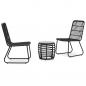 Preview: ARDEBO.de - 3-tlg. Bistro-Set Poly Rattan Schwarz