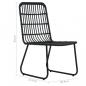 Preview: 3-tlg. Bistro-Set Poly Rattan Schwarz