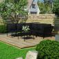 Preview: ARDEBO.de - 6-tlg. Garten-Lounge-Set mit Auflagen Schwarz PVC 