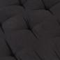 Preview: Palettenkissen Baumwolle 120×40×7 cm Schwarz