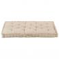 Preview: Palettenkissen Baumwolle 120×80×10 cm Beige