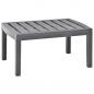 Preview: ARDEBO.de - Gartentisch Mokka 78x55x38 cm Kunststoff