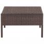 Preview: 5-tlg. Garten-Sofagarnitur mit Auflagen Poly Rattan Braun