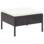 Preview: 6-tlg. Garten-Lounge-Set mit Auflagen Poly Rattan Schwarz