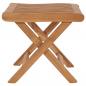 Preview: Klappbarer Fußhocker 46,5×49×41,5 cm Massivholz Teak