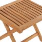 Preview: Klappbarer Fußhocker 46,5×49×41,5 cm Massivholz Teak