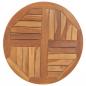 Preview: Tischplatte Massivholz Teak Rund 2,5 cm 70 cm