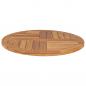 Preview: Tischplatte Massivholz Teak Rund 2,5 cm 70 cm