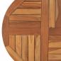 Preview: Tischplatte Massivholz Teak Rund 2,5 cm 70 cm