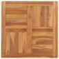 Preview: ARDEBO.de - Tischplatte Massivholz Teak 70×70×2,5 cm 