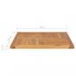 Preview: Tischplatte Massivholz Teak 70×70×2,5 cm 