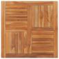 Preview: ARDEBO.de - Tischplatte Massivholz Teak Quadratisch 90×90×2,5 cm 