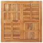 Preview: Tischplatte Massivholz Teak Quadratisch 90×90×2,5 cm 