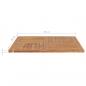 Preview: Tischplatte Massivholz Teak Quadratisch 90×90×2,5 cm 