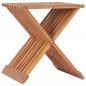 Preview: ARDEBO.de - Klappbarer Hocker 40×32×45 cm Massivholz Teak