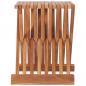 Preview: Klappbarer Hocker 40×32×45 cm Massivholz Teak