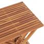 Preview: Klappbarer Hocker 40×32×45 cm Massivholz Teak