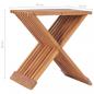 Preview: Klappbarer Hocker 40×32×45 cm Massivholz Teak