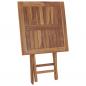 Preview: Gartentisch Klappbar 60×60×75 cm Massivholz Teak