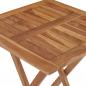 Preview: Gartentisch Klappbar 60×60×75 cm Massivholz Teak