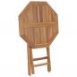 Preview: Klappbarer Gartentisch 60×60×75 cm Teak Massivholz