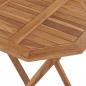 Preview: Klappbarer Gartentisch 60×60×75 cm Teak Massivholz