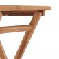 Preview: Klappbarer Gartentisch 60×60×75 cm Teak Massivholz